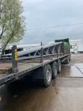 Иконка Ферма односкатная 12 метров из профильной трубы, рама 80х60х4 мм, обребровка 60х60х3 мм 