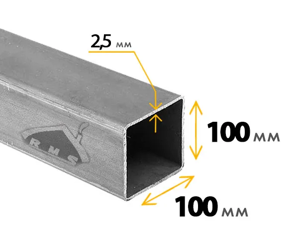 Труба профильная 100х100х2,5 мм