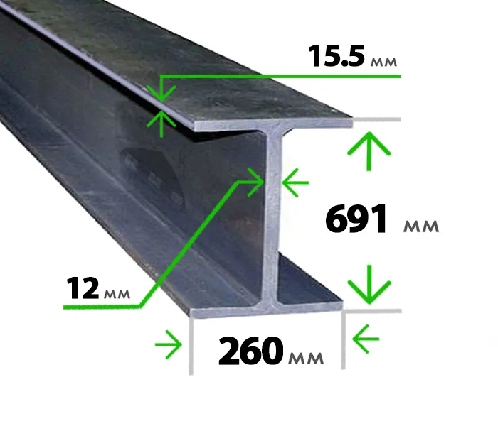 Балка двутавровая 70 Б1 