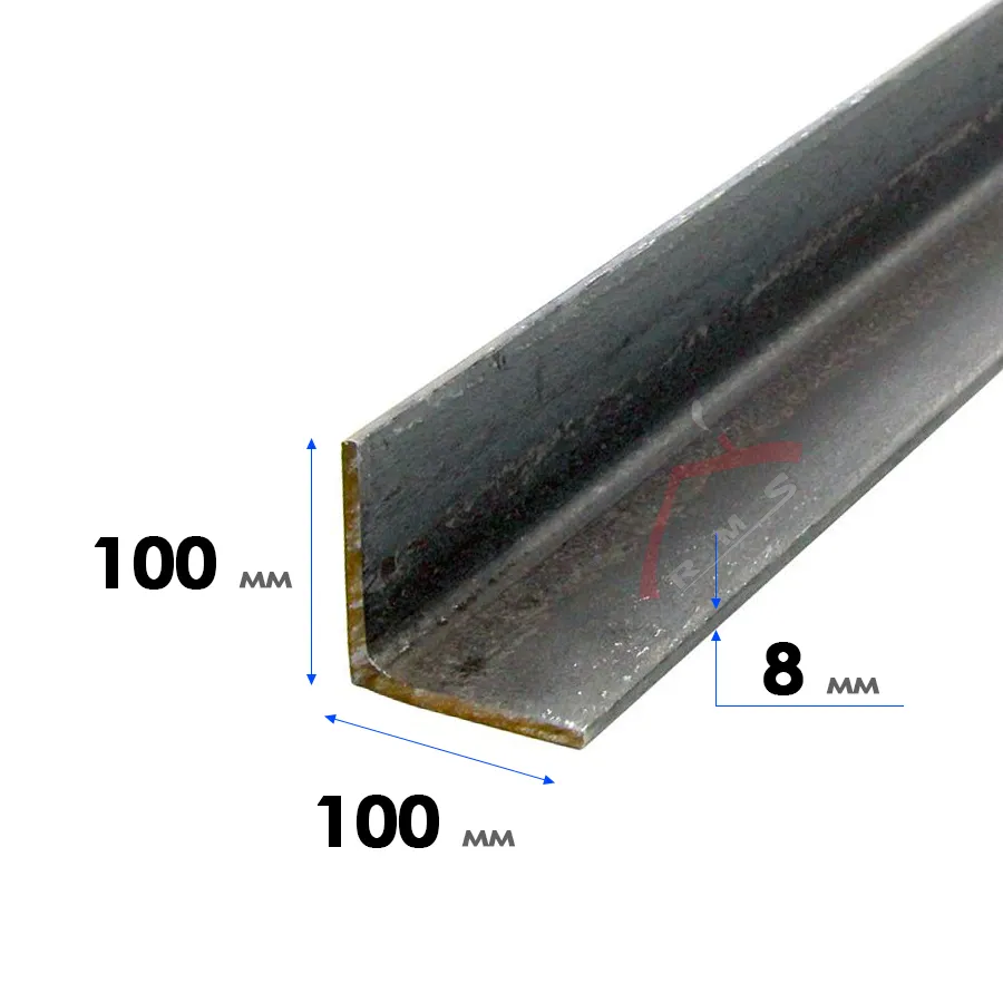 Уголок равнополочный ТУ 100х100х8 мм